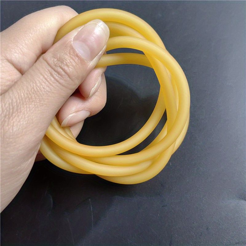 High-Quality Natural Latex Slingshot Band  Thickened Elastic Tubular Rubber, Perfect for Hunting & Fishing, Customizable Length
