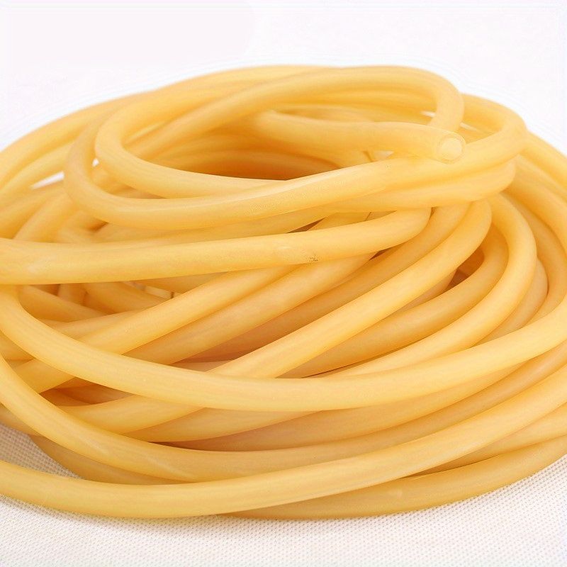 High-Quality Natural Latex Slingshot Band  Thickened Elastic Tubular Rubber, Perfect for Hunting & Fishing, Customizable Length