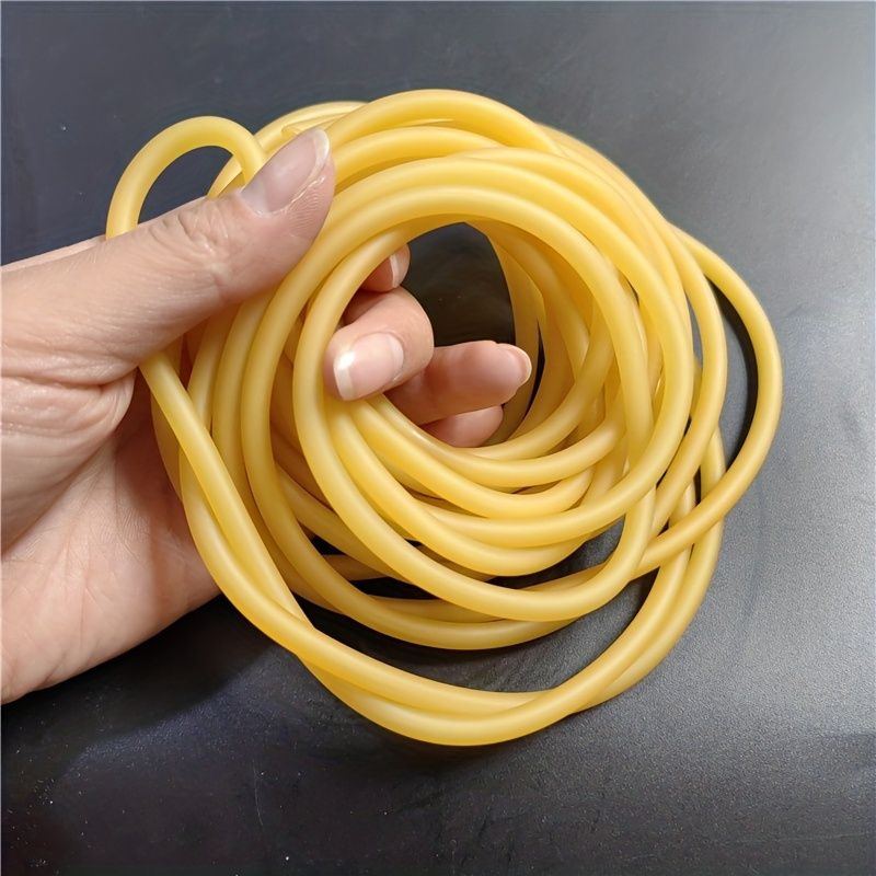 High-Quality Natural Latex Slingshot Band  Thickened Elastic Tubular Rubber, Perfect for Hunting & Fishing, Customizable Length