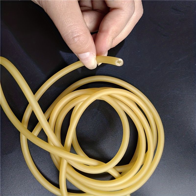 High-Quality Natural Latex Slingshot Band  Thickened Elastic Tubular Rubber, Perfect for Hunting & Fishing, Customizable Length