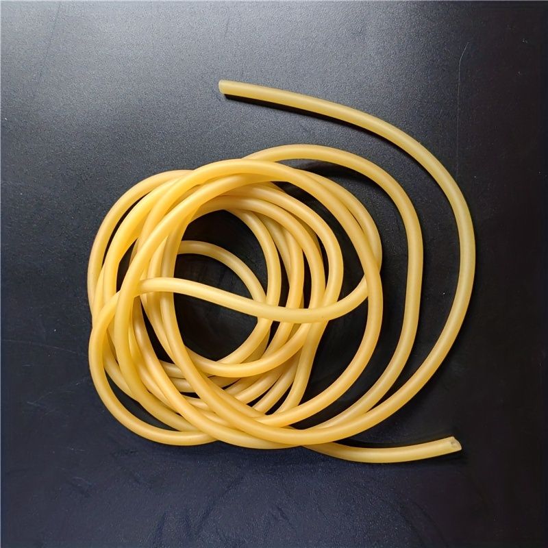High-Quality Natural Latex Slingshot Band  Thickened Elastic Tubular Rubber, Perfect for Hunting & Fishing, Customizable Length