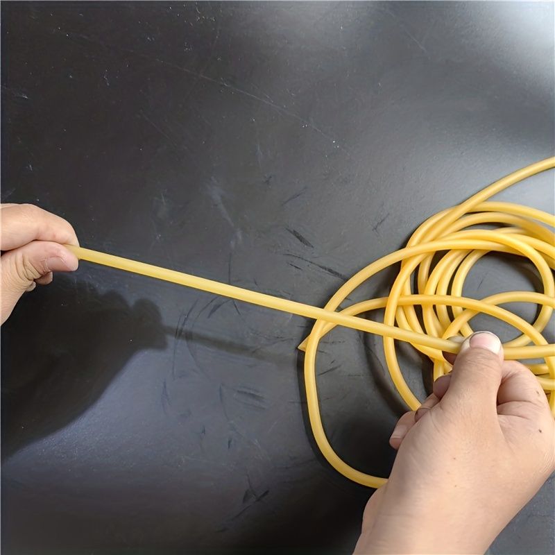 High-Quality Natural Latex Slingshot Band  Thickened Elastic Tubular Rubber, Perfect for Hunting & Fishing, Customizable Length