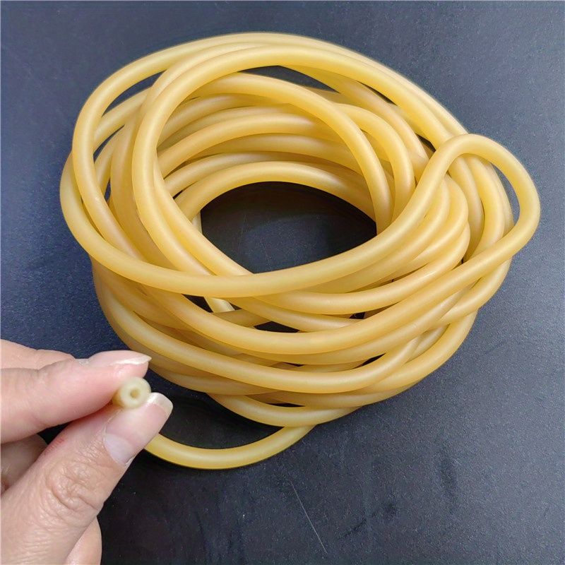 High-Quality Natural Latex Slingshot Band  Thickened Elastic Tubular Rubber, Perfect for Hunting & Fishing, Customizable Length