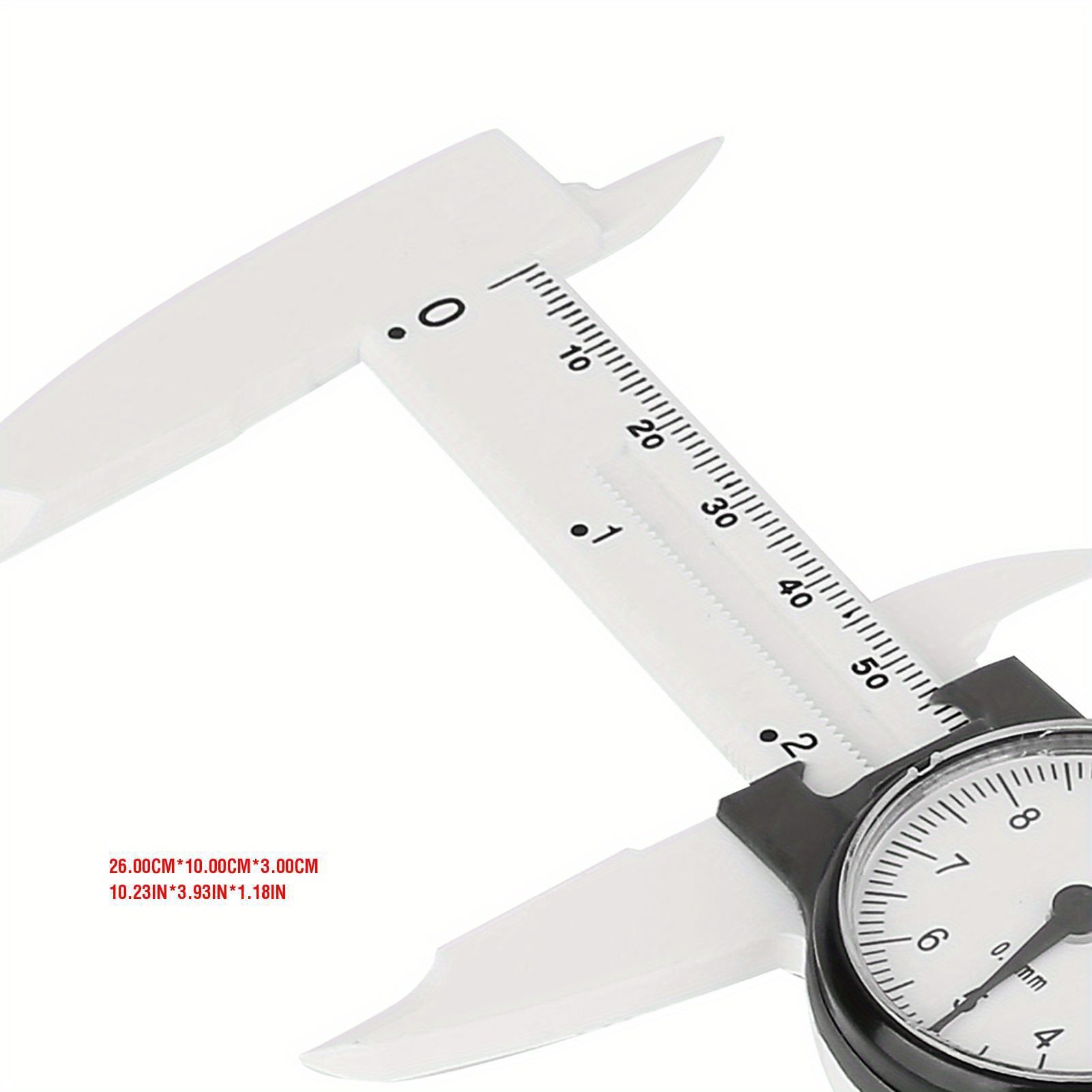 1pc Professional Digital Dial Vernier Caliper, 0-150mm Plastic Measuring Tool, 0.1mm Precision, Non-Electric, No Battery Required