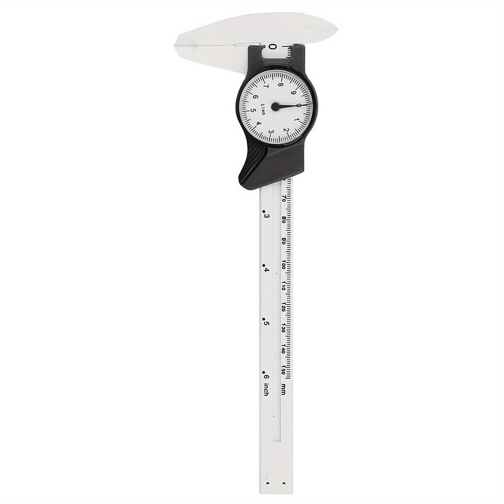 1pc Professional Digital Dial Vernier Caliper, 0-150mm Plastic Measuring Tool, 0.1mm Precision, Non-Electric, No Battery Required