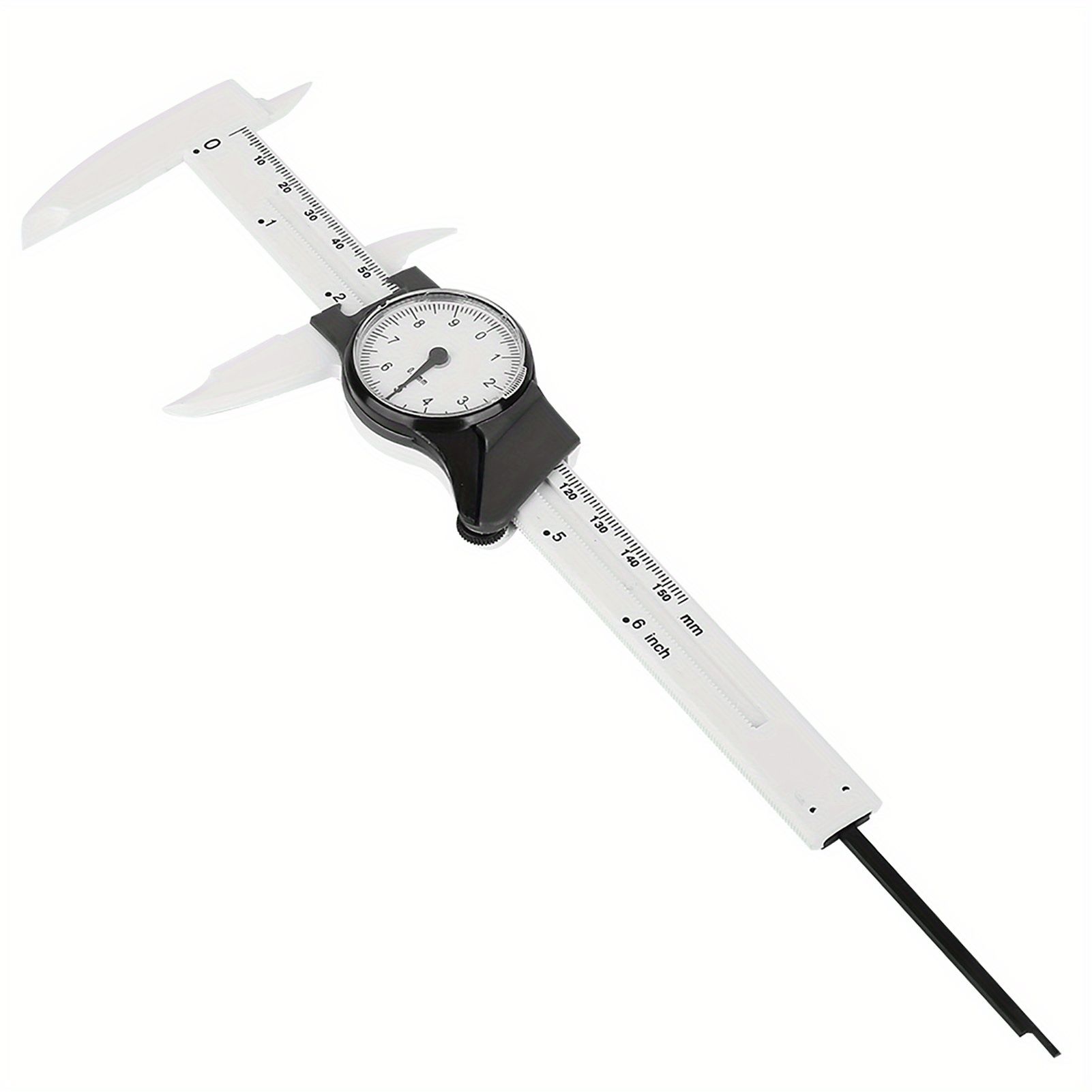 1pc Professional Digital Dial Vernier Caliper, 0-150mm Plastic Measuring Tool, 0.1mm Precision, Non-Electric, No Battery Required