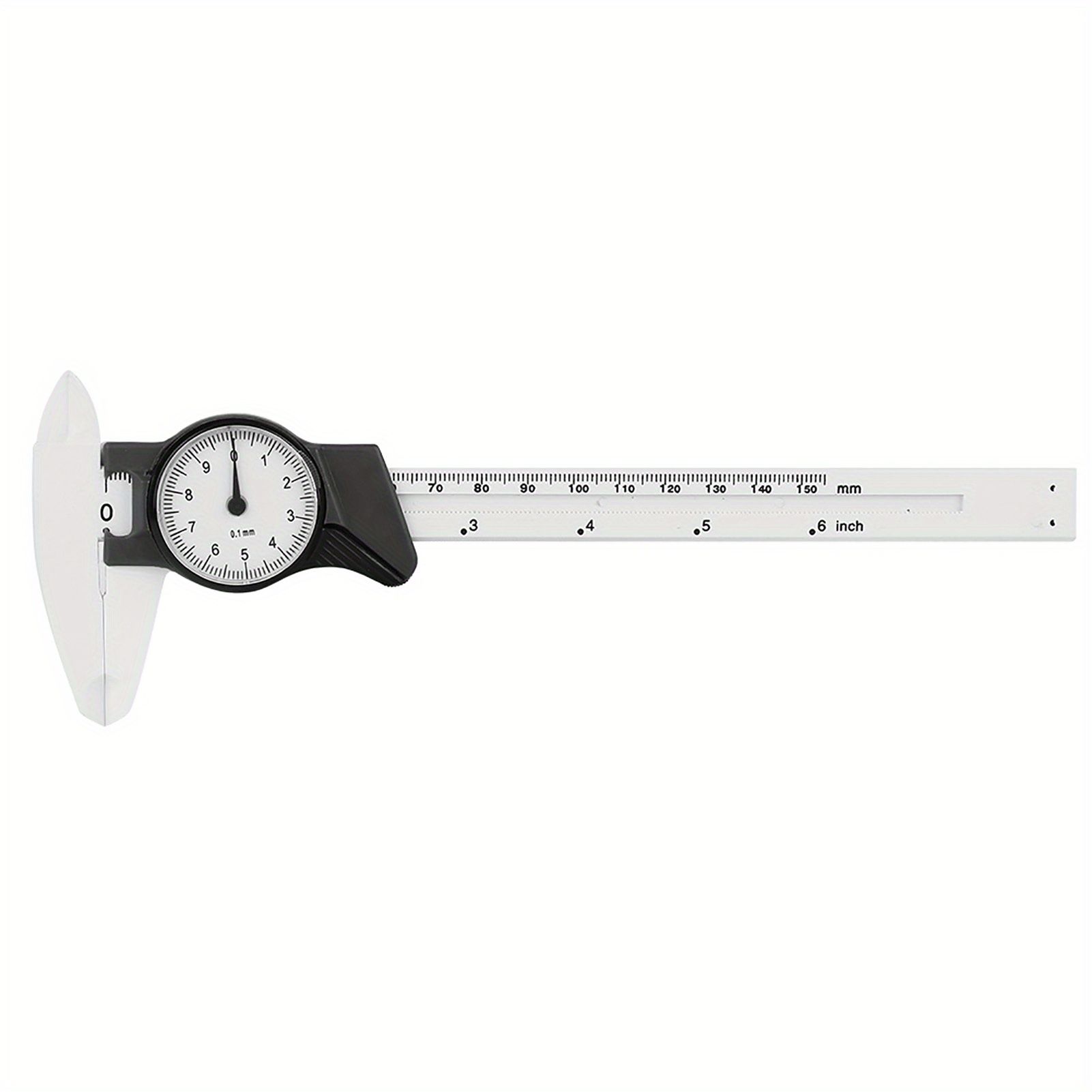 1pc Professional Digital Dial Vernier Caliper, 0-150mm Plastic Measuring Tool, 0.1mm Precision, Non-Electric, No Battery Required