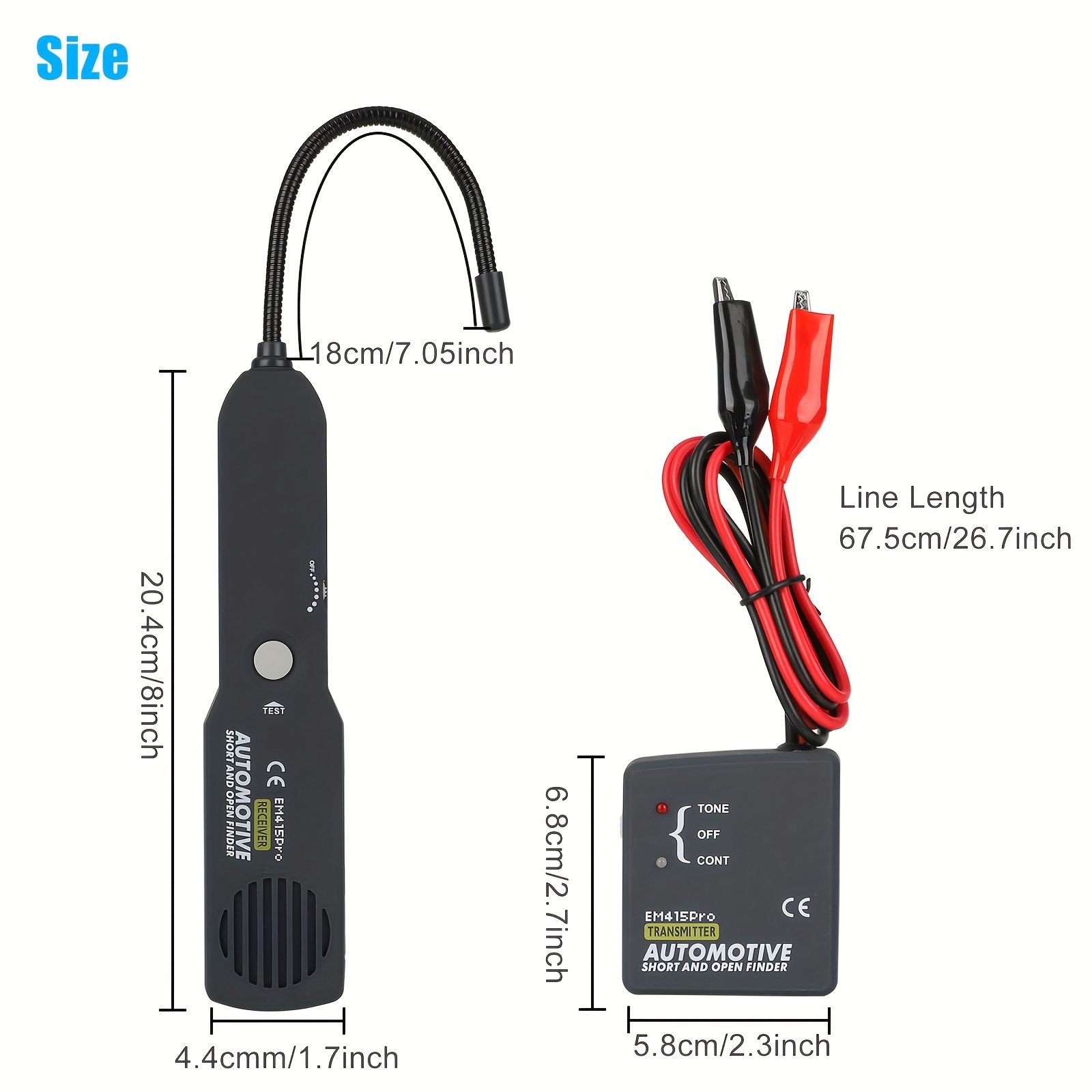EM415PRO Automotive Tester, Car Wire Tracker Tool, Automotive Short Open Finder, DC 6-42V Repair Tester Tool