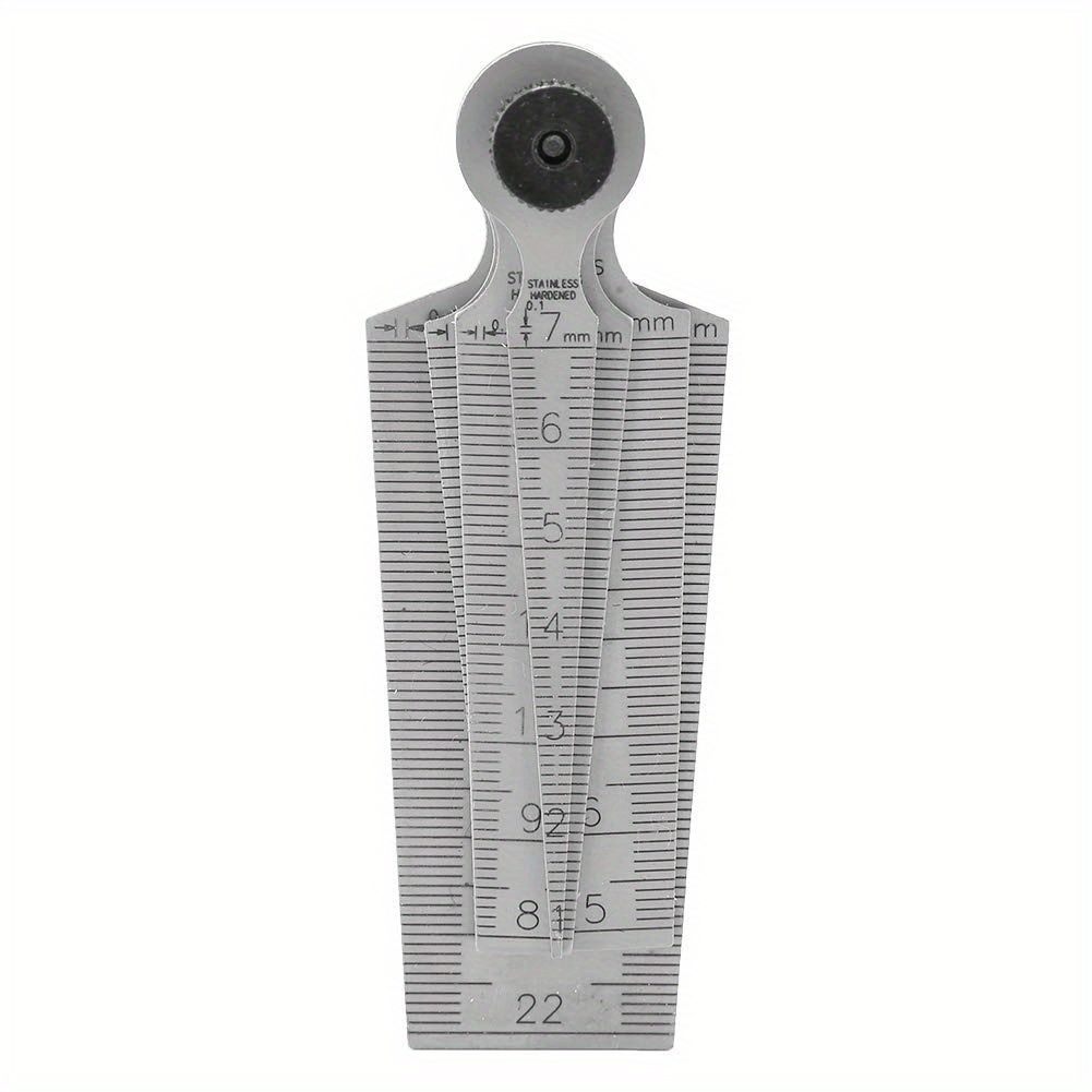 Stainless Steel Welding Taper Feeler Gauge Rulers Hole Inspection Tool Set, Graduation Clearly Marked, Small Size Easy to Carry, Widely Used for Measuring Inner Diameter