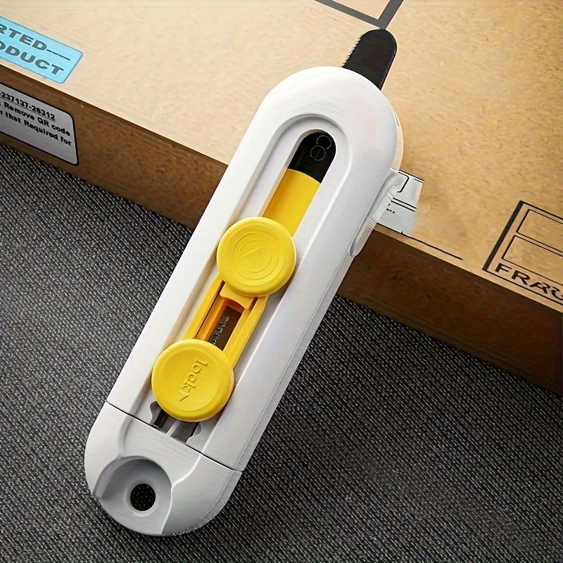 1PC Mini Utility Knife - Suitable for Unpacking, Office Stationery and Unpacking, Retractable Mini Assembly Knife, Safe Portable Utility Knife, Practical Everyday Tool