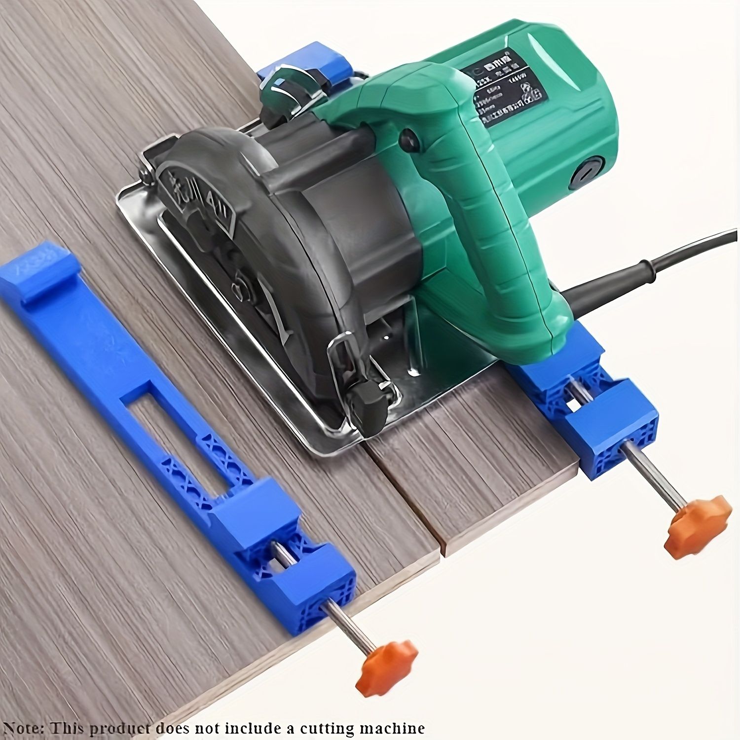 Adjustable Woodworking Guide Rail with Circular Saw & Milling Clamp for Precision Cutting - No Power Needed