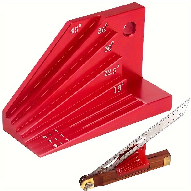 Bevel Gauge Block, Setup Blocks Height Gauge Set, Precision Setup For Router And Table Saw Accessories Woodworking, Angles For 1:6, 1:7 And 1:8 Dovetails, Miter Angles Of 15°, 22-1/2°, 30°, 36°and 45°
