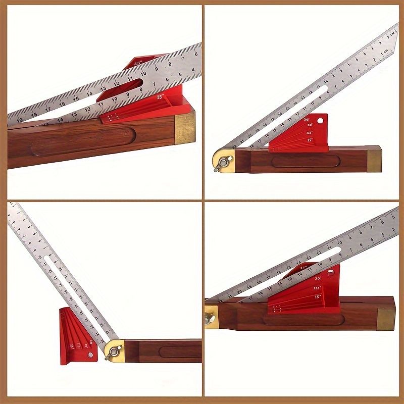 Bevel Gauge Block, Setup Blocks Height Gauge Set, Precision Setup For Router And Table Saw Accessories Woodworking, Angles For 1:6, 1:7 And 1:8 Dovetails, Miter Angles Of 15°, 22-1/2°, 30°, 36°and 45°