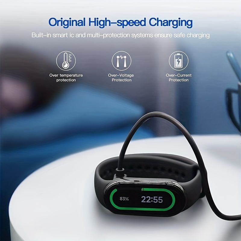 Xiaomi Mi Band 8/ Redmi Band 2 Charger Cable - Smartwatch Cables - Magnetic USB Replacement Charger Cord with Portable Charging Station Dock Accessories for Easy Power Up