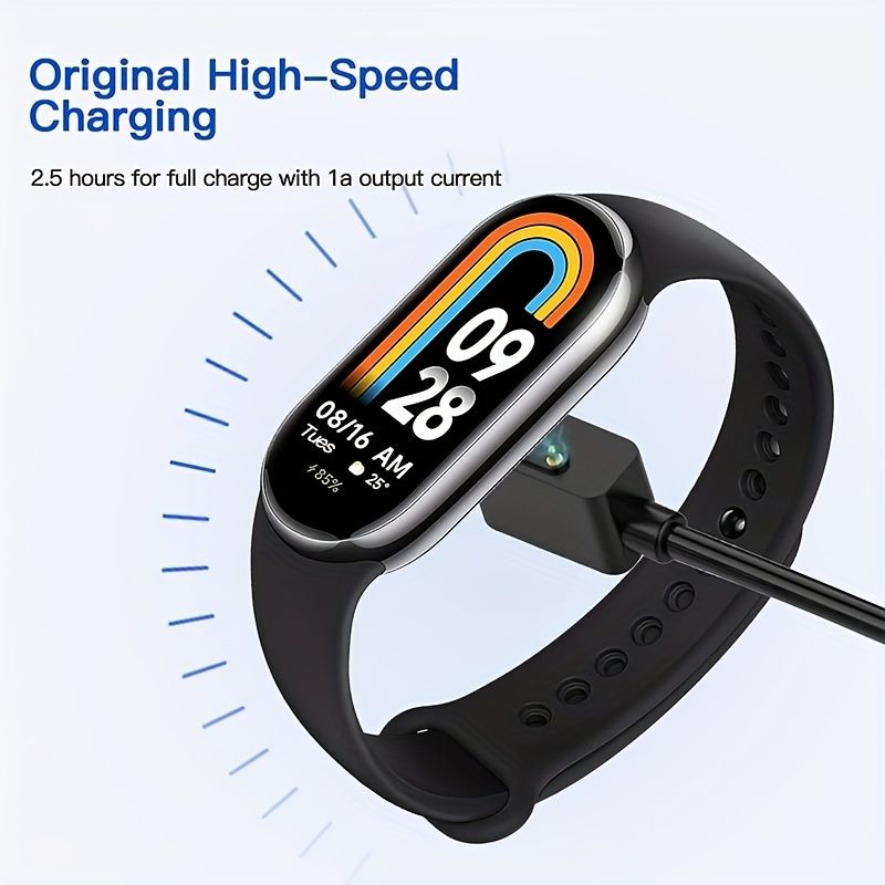 Xiaomi Mi Band 8/ Redmi Band 2 Charger Cable - Smartwatch Cables - Magnetic USB Replacement Charger Cord with Portable Charging Station Dock Accessories for Easy Power Up