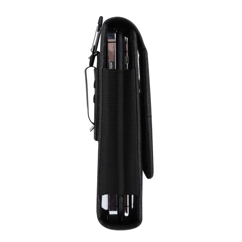 Oxford Fabric Waist Bag Phone Case for iPhone 15 Max, Samsung Flip Cover, Nylon Double-Layer Universal Protective Case