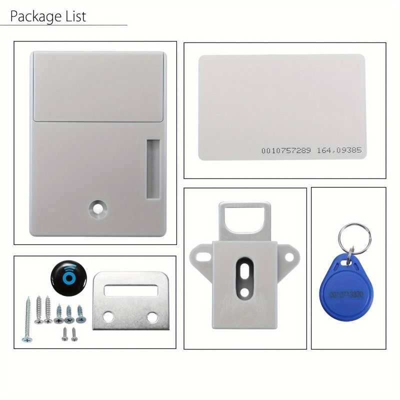TOMSHOO Battery IC Card Sensor Cabinet Drawer Intelligent SmartLock DIY Invisible Hidde Digital Lock Without Perforate Hole