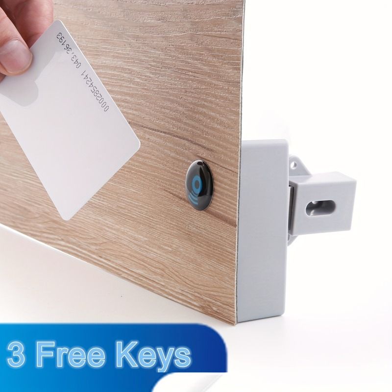 TOMSHOO Battery IC Card Sensor Cabinet Drawer Intelligent SmartLock DIY Invisible Hidde Digital Lock Without Perforate Hole
