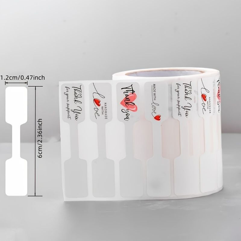 500/1000pcs Jewelry Price Tag Set - 4 Unique Designs, Self-Adhesive Rectangular Labels for Necklaces, Bracelets & Rings Display