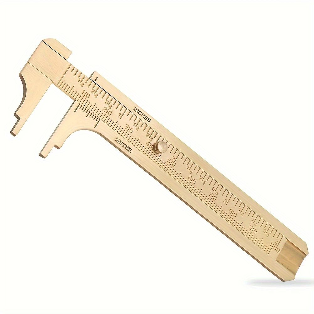 100mm High Precision Portable Mini Copper Caliper for Outdoor EDC Tool and Jewelry Measurement with Vernier Thickness Gauge