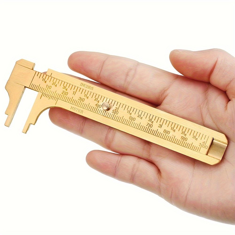 100mm High Precision Portable Mini Copper Caliper for Outdoor EDC Tool and Jewelry Measurement with Vernier Thickness Gauge