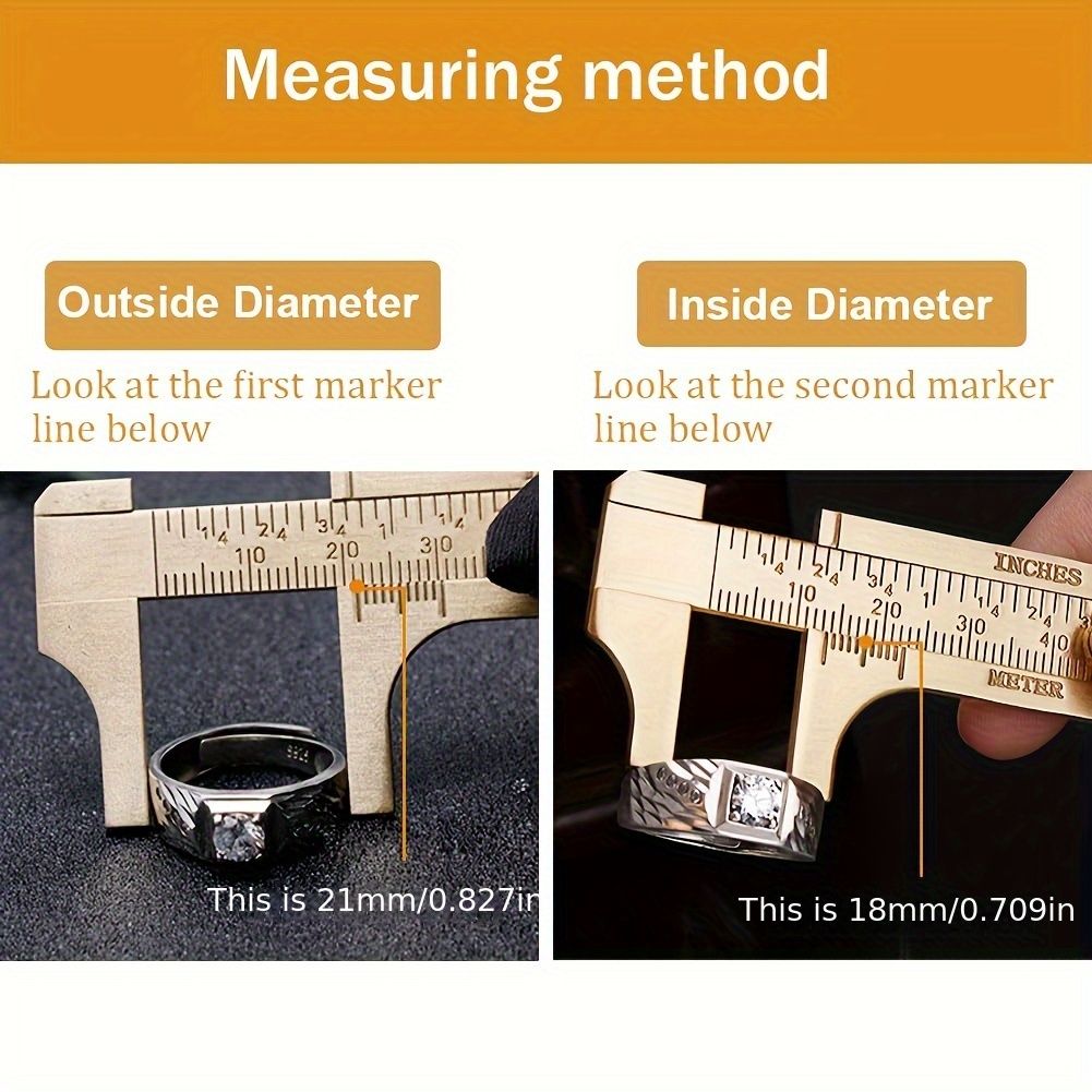 100mm High Precision Portable Mini Copper Caliper for Outdoor EDC Tool and Jewelry Measurement with Vernier Thickness Gauge