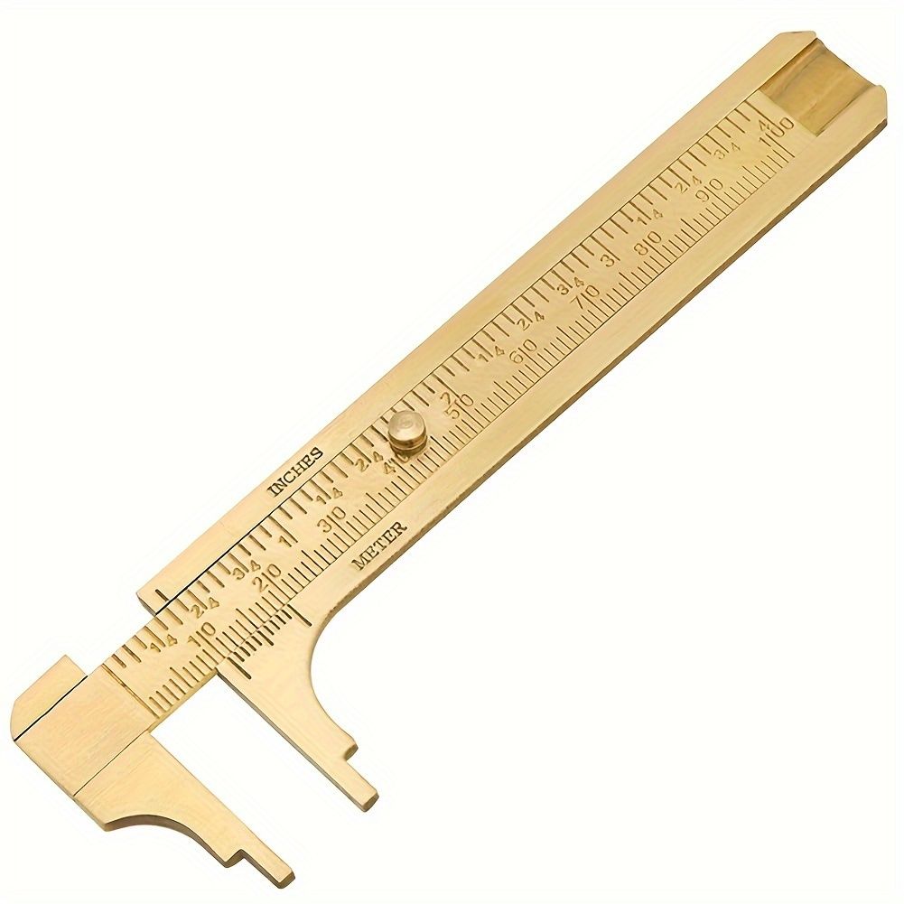 100mm High Precision Portable Mini Copper Caliper for Outdoor EDC Tool and Jewelry Measurement with Vernier Thickness Gauge