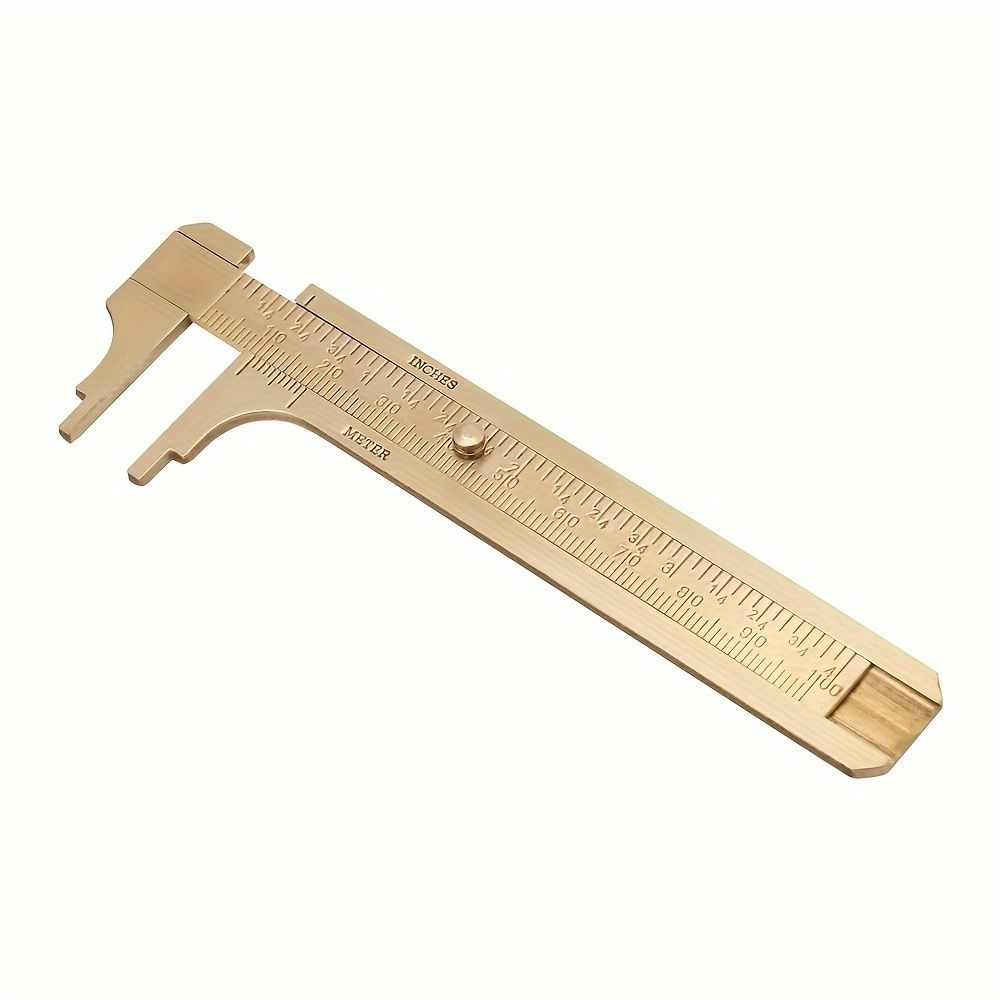 100mm High Precision Portable Mini Copper Caliper for Outdoor EDC Tool and Jewelry Measurement with Vernier Thickness Gauge