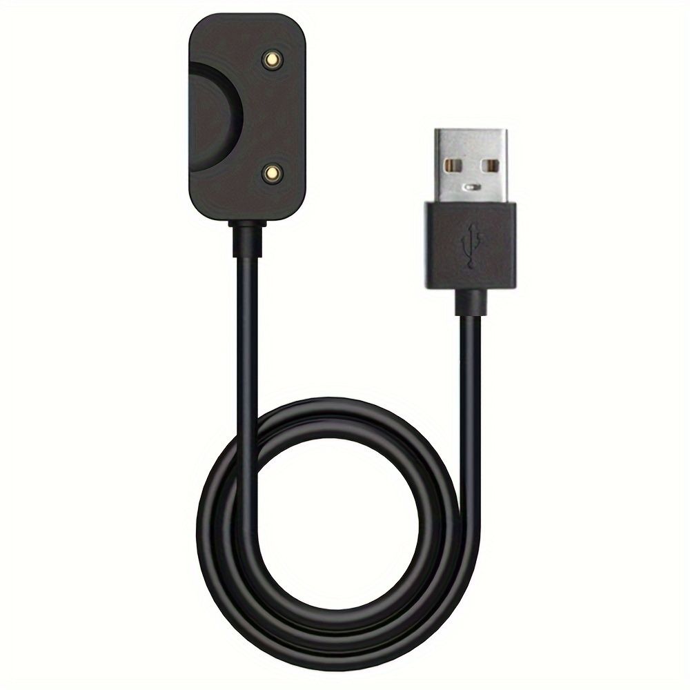 Charging Cable for Galaxy Fit 3 Smartwatch - Magnetic USB/Type-C Adapter, Flat Design, Cat5e Ethernet Compatible, Black