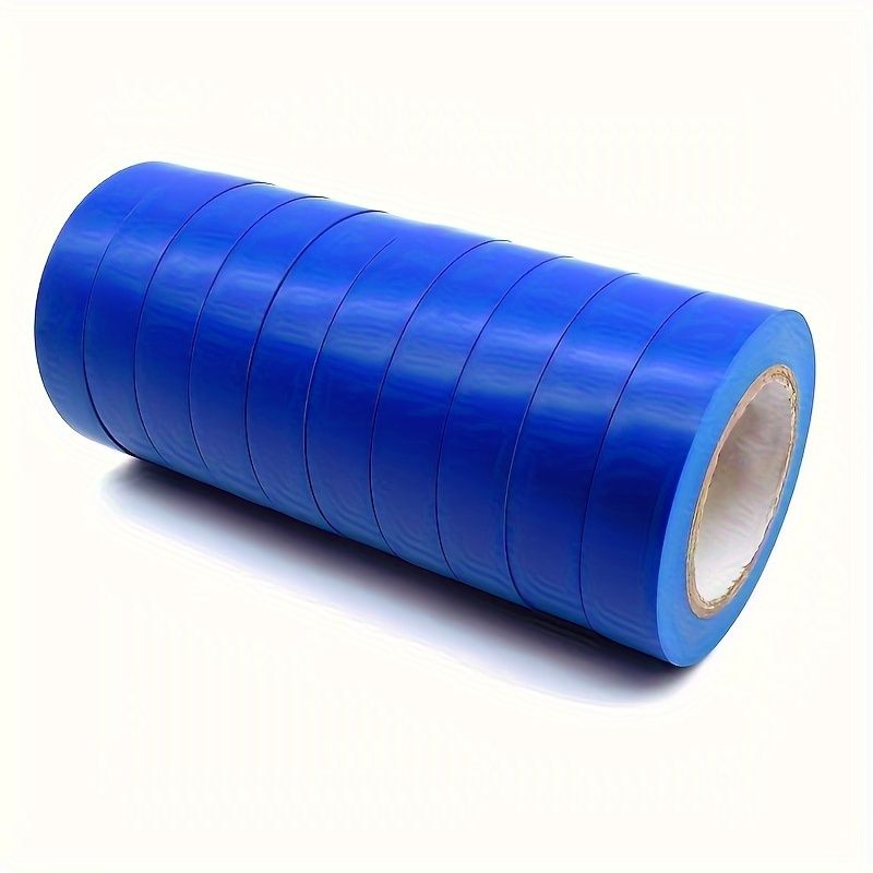 10pcs PVC Electrical Insulation Tape - Strong Adhesive, Heat & Weather Resistant, Moisture-Proof, Durable, for Wiring, Racket Grips & Home Use, Material: PVC, Ideal for Various Applications