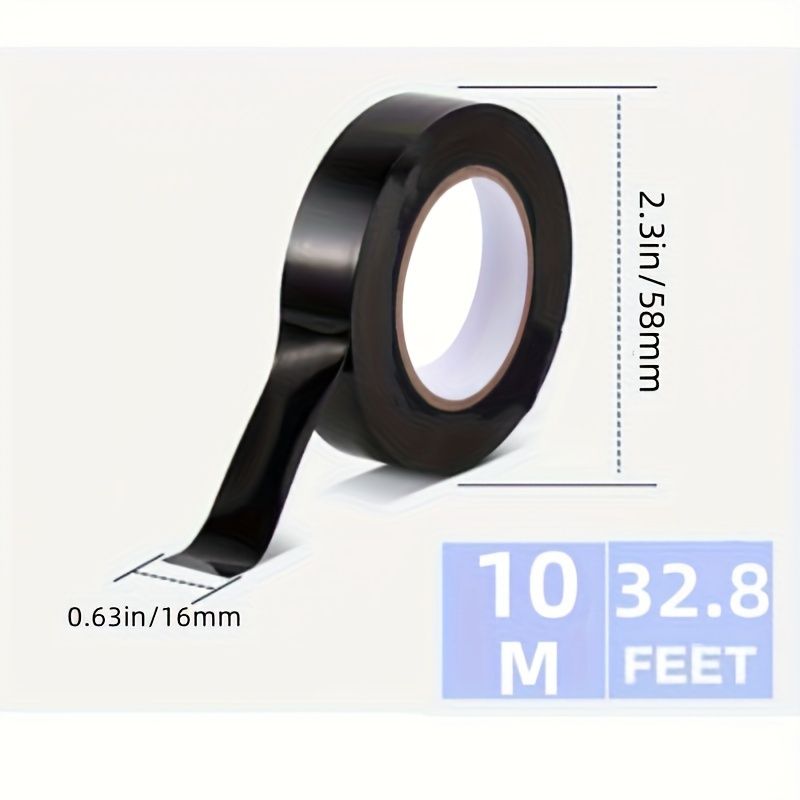 10pcs PVC Electrical Insulation Tape - Strong Adhesive, Heat & Weather Resistant, Moisture-Proof, Durable, for Wiring, Racket Grips & Home Use, Material: PVC, Ideal for Various Applications