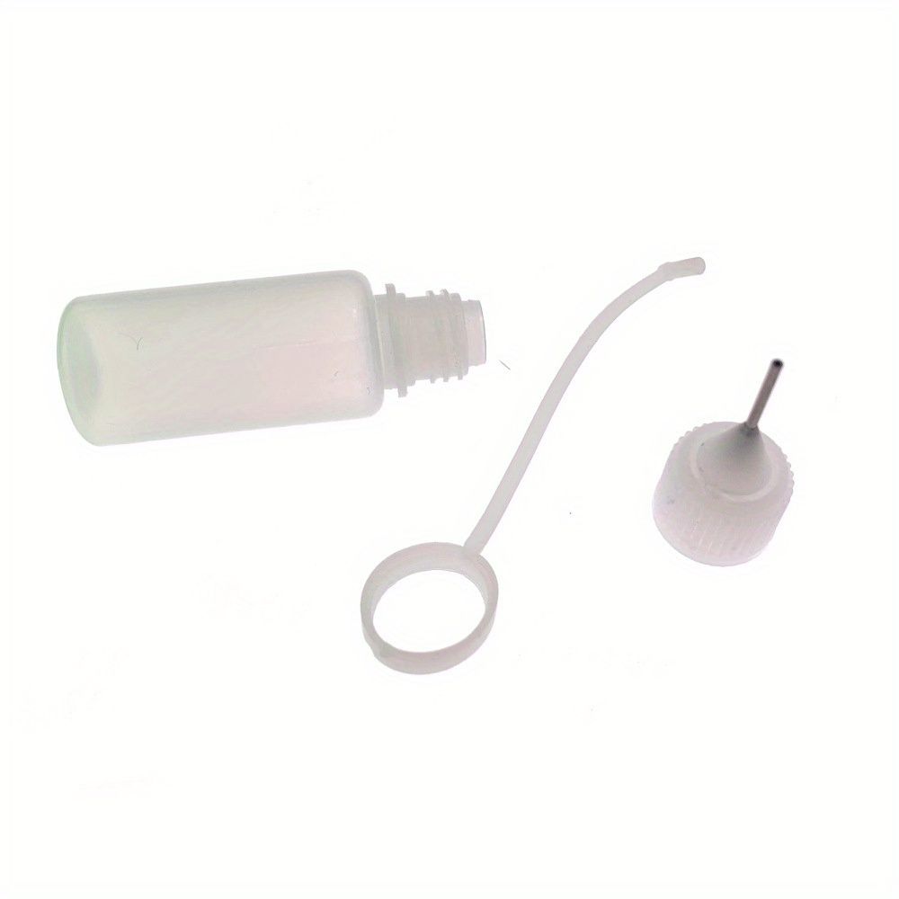 5pcs 0.34oz Squeeze Bottles with Needle Tips, PE Glue Applicator Bottles, Transparent Craft Tools for Paper Quilling, Scrapbooks, DIY Resin Craft Making, Plastic Material, Art Supplies