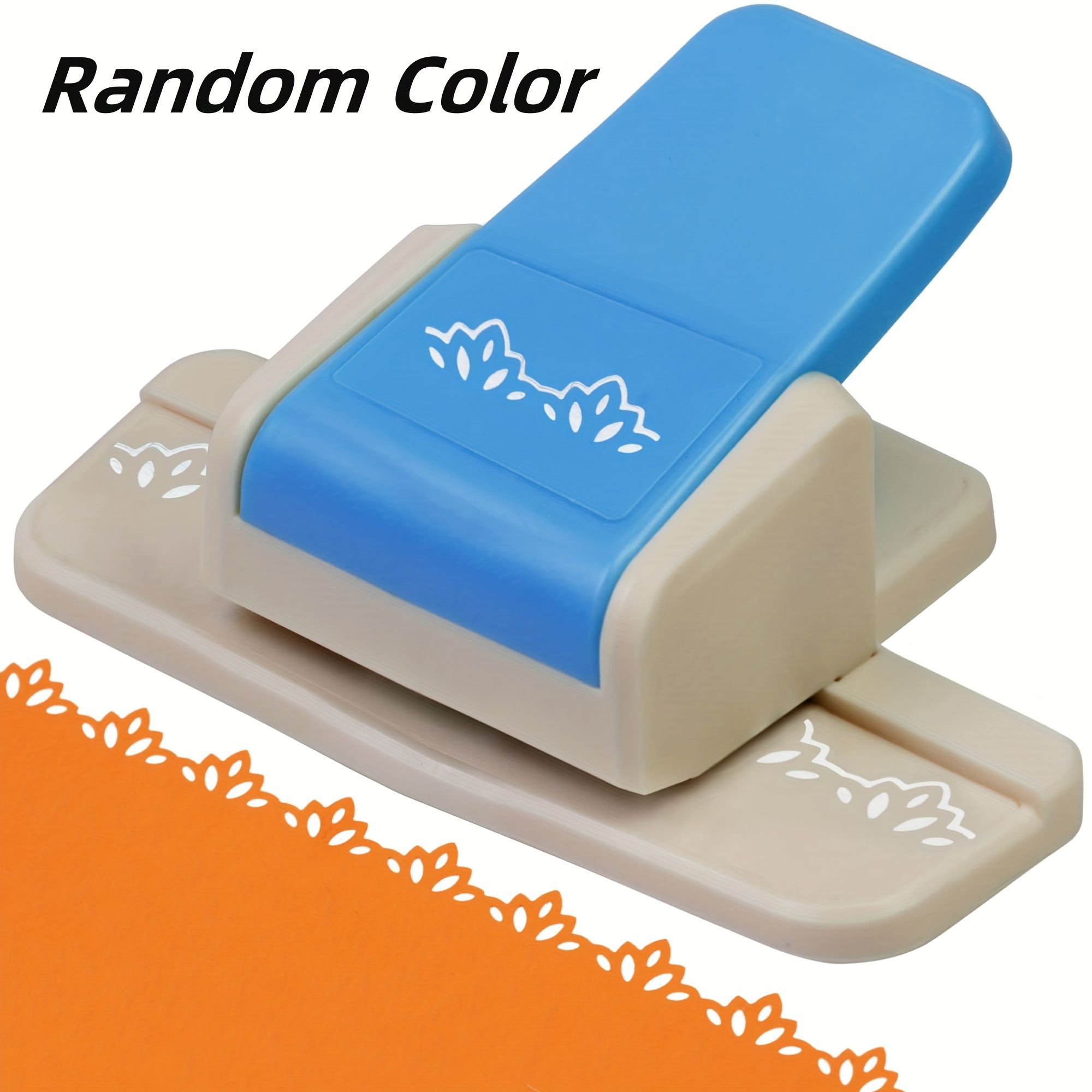 1pc Border Punch: Flower Design Embossing Tool for Scrapbooking, Wedding Cards, Decoration & DIY Arts (Random Color)