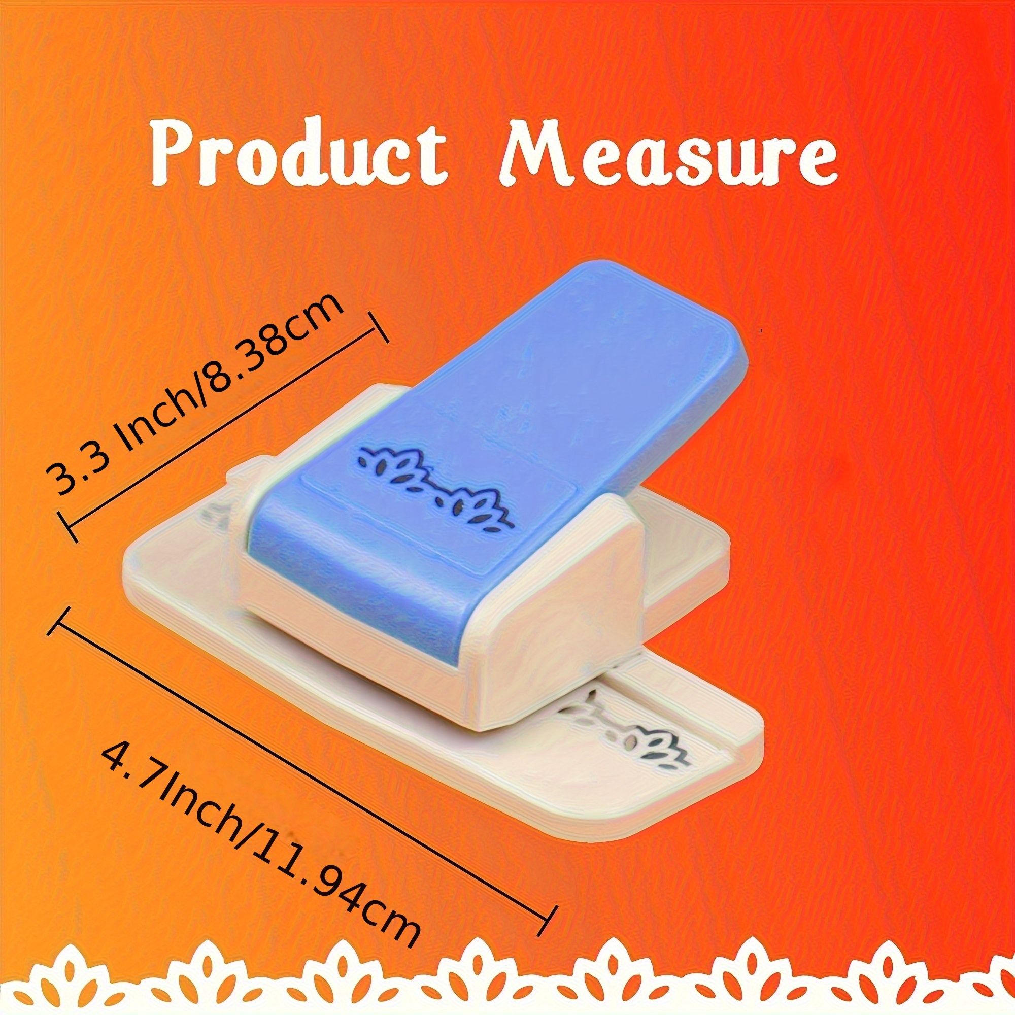 1pc Border Punch: Flower Design Embossing Tool for Scrapbooking, Wedding Cards, Decoration & DIY Arts (Random Color)