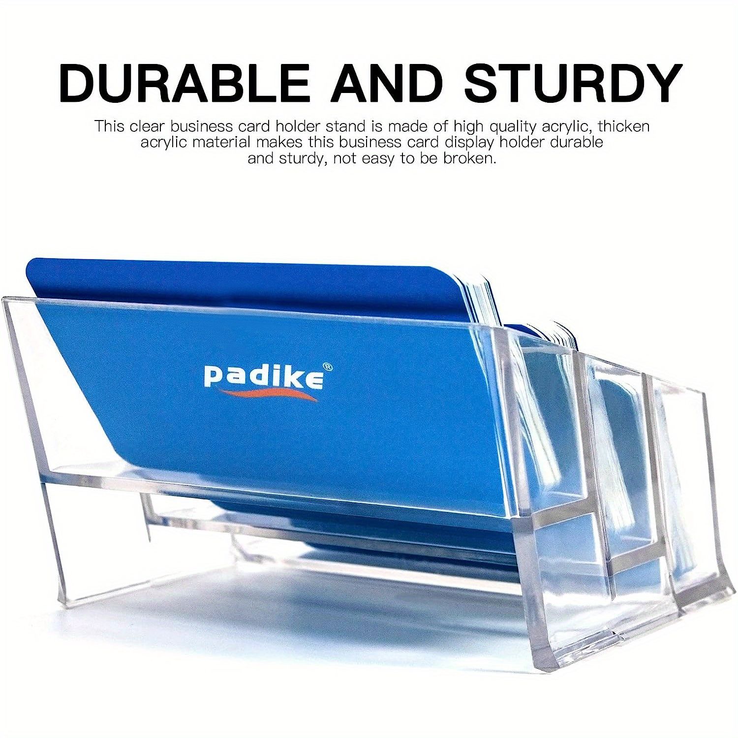 Acrylic Business Card Holder Transparent Business Card Holder, 3 Layers Of High-grade Acrylic Transparent Business Card Holder