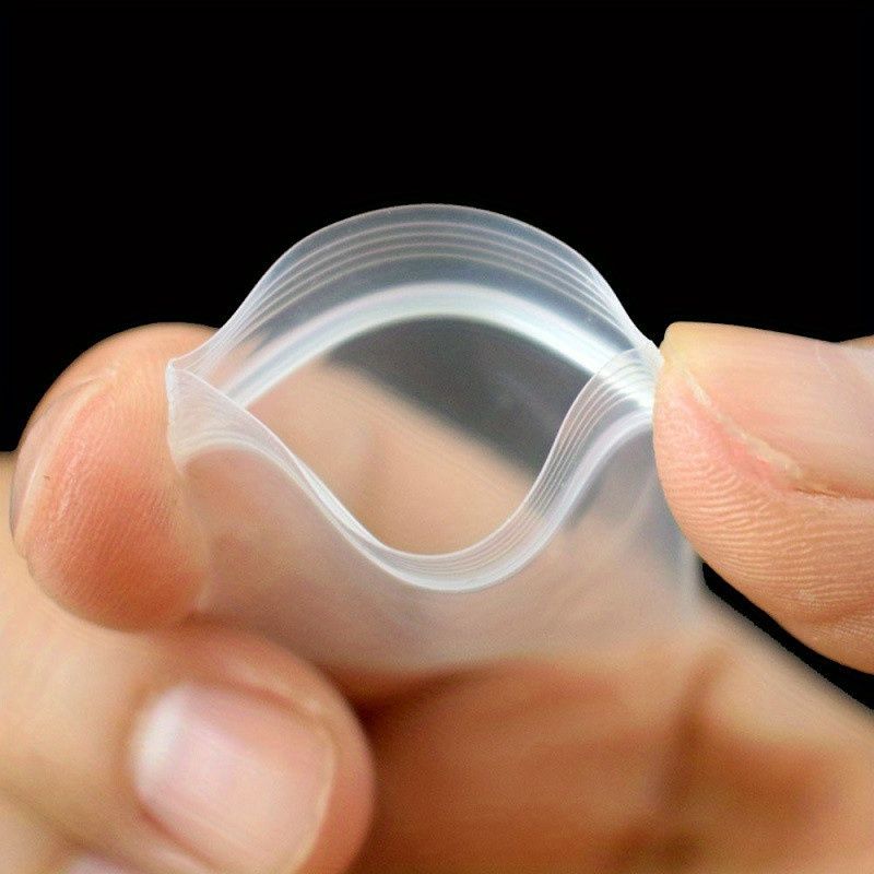 100pcs Reusable Transparent Ziplock Bags in 3 Sizes - Self-Sealing, Anti-Aging for Jewelry & Small Items Packaging - Ideal for Daily Office Use & Small Business Supplies