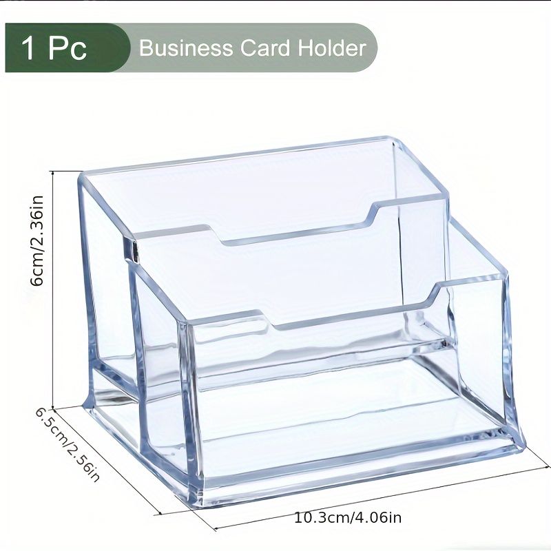 Best price for 1pc Acrylic Business Card Holder - Office Desk Essential ...