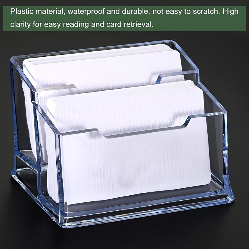 Best price for 1pc Acrylic Business Card Holder - Office Desk Essential ...