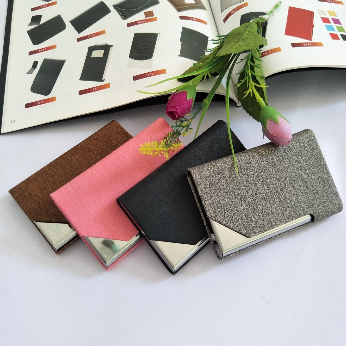 PU business card holder meeting gift business card holder business gift card holder business card case