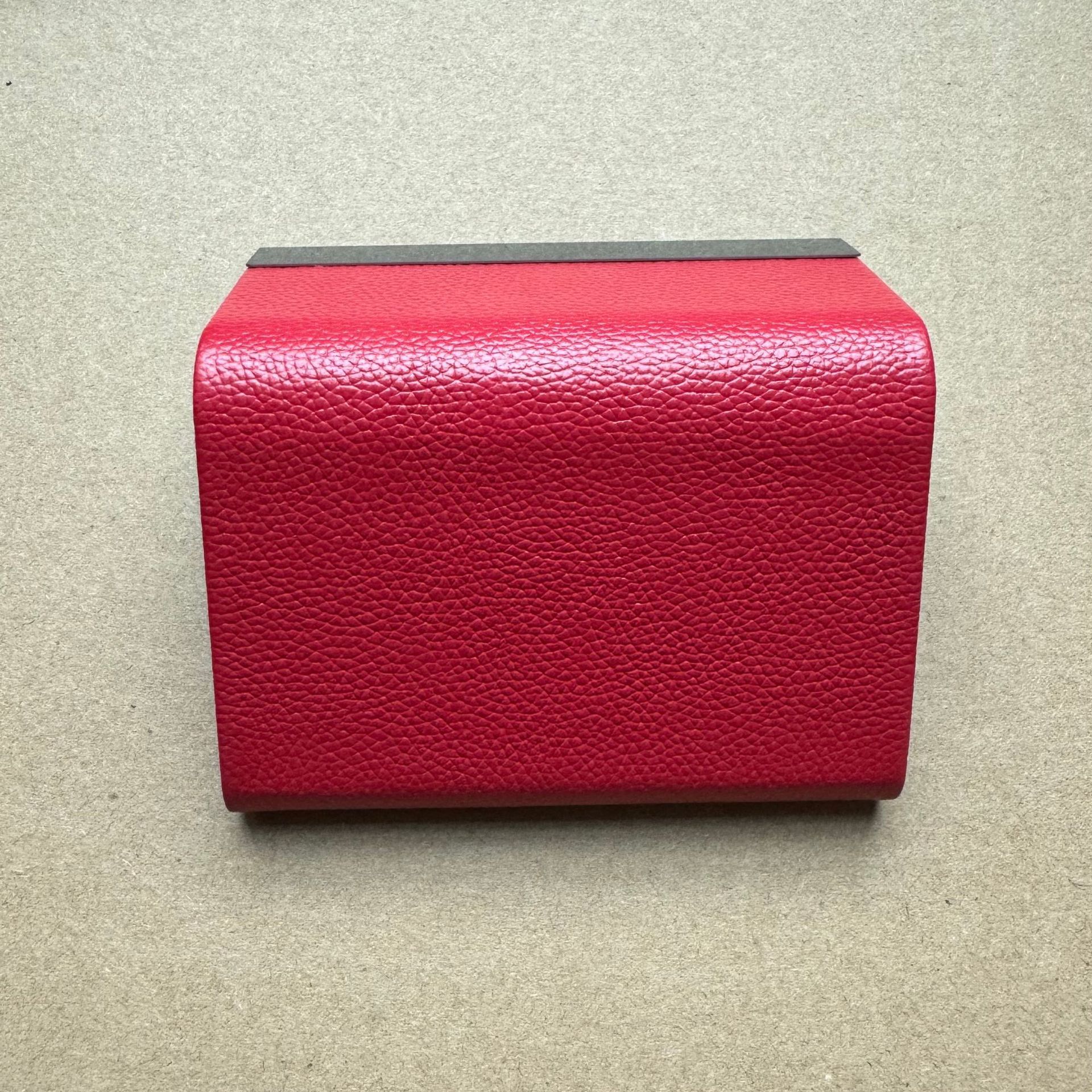 (Genuine Leather) Titanium Black Metal Business Card Case Men's Business Card Holder Business Creative Business Card Case Bank Card Bag