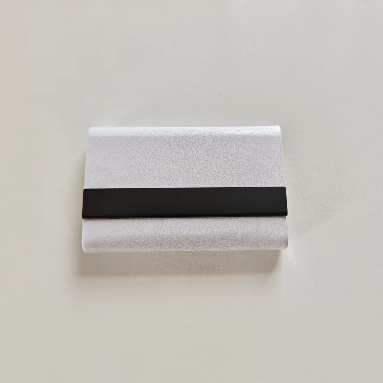 [Microfiber Simulation Leather] Titanium Black Business Card Case Creative Fashion Business Card Case Carry Name
