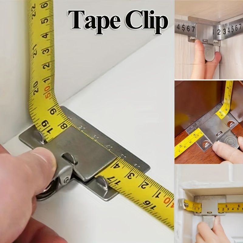 Stainless Steel Measuring Tape Clip - Waterproof, Precision 0.01 Accuracy, Industrial Grade Tool