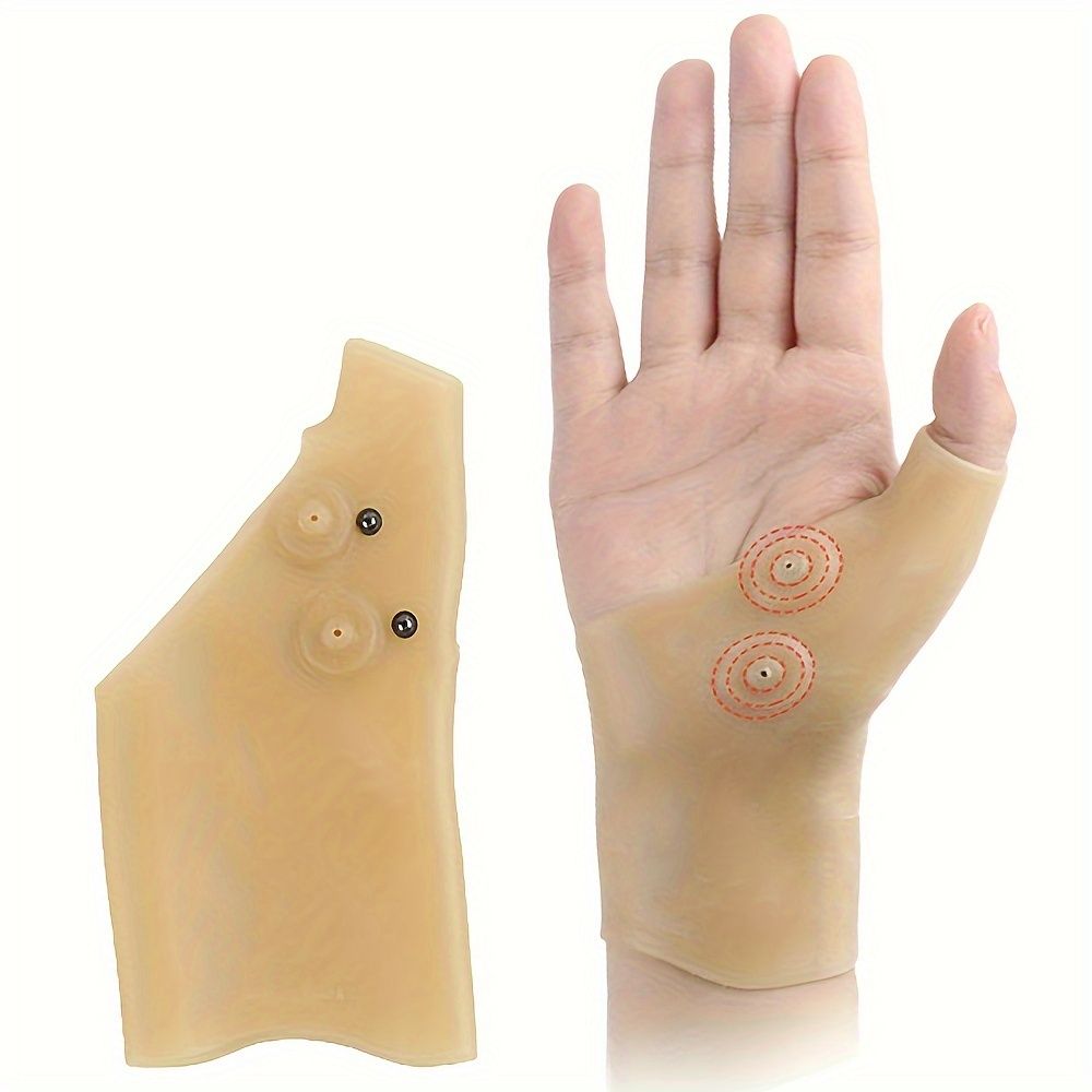4pcs Magnetic Thumb Support Brace - Waterproof, Soft, and Pain Relieving Wrist and Hand Massage Glove