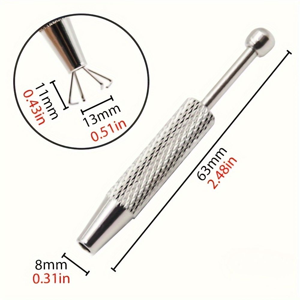 Stainless Steel Precision Jewelry Tweezers - 4-Prong Gemstone & Diamond Gripper, Ideal for Beads & Small Parts Handling, Craft & Workshop Essential