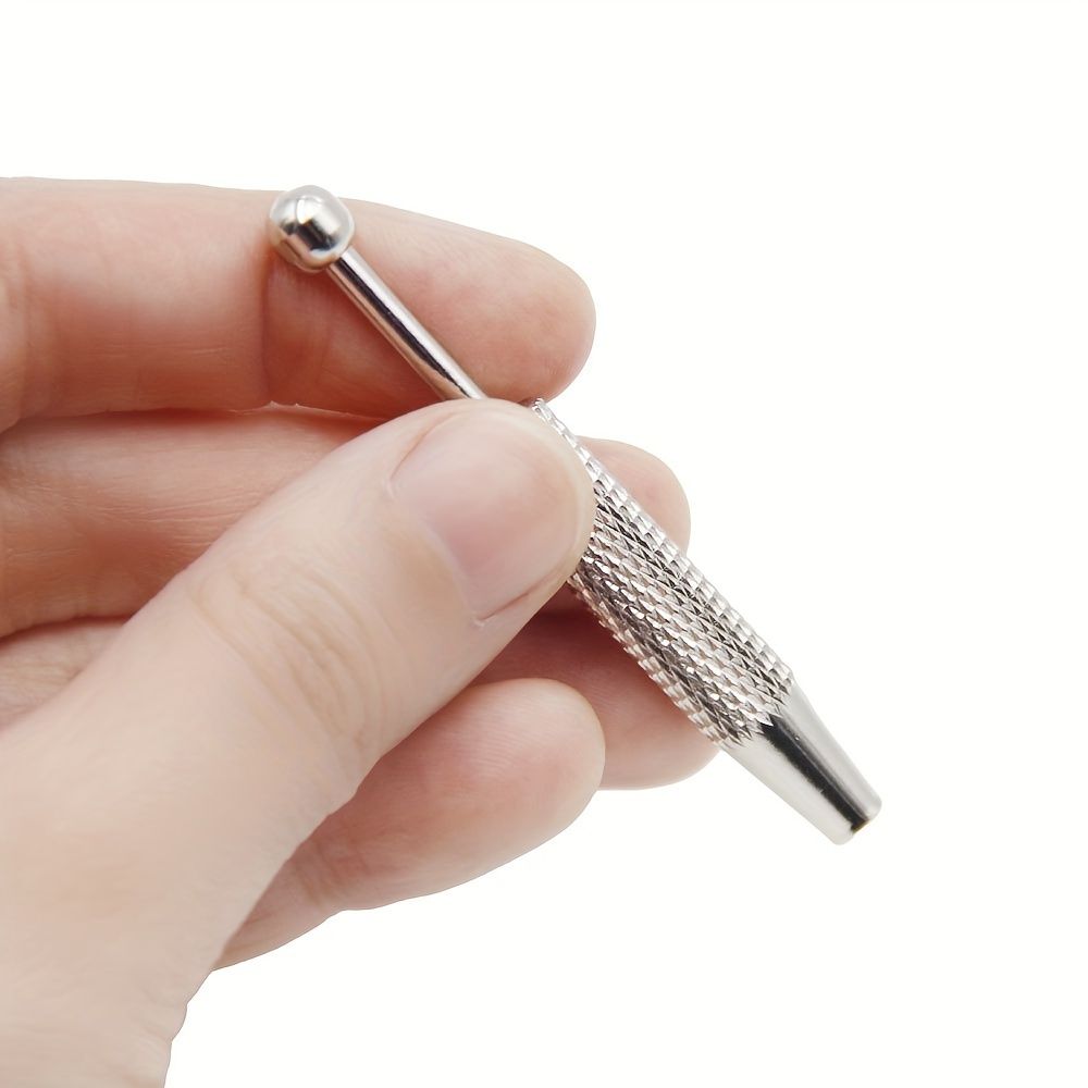 Stainless Steel Precision Jewelry Tweezers - 4-Prong Gemstone & Diamond Gripper, Ideal for Beads & Small Parts Handling, Craft & Workshop Essential