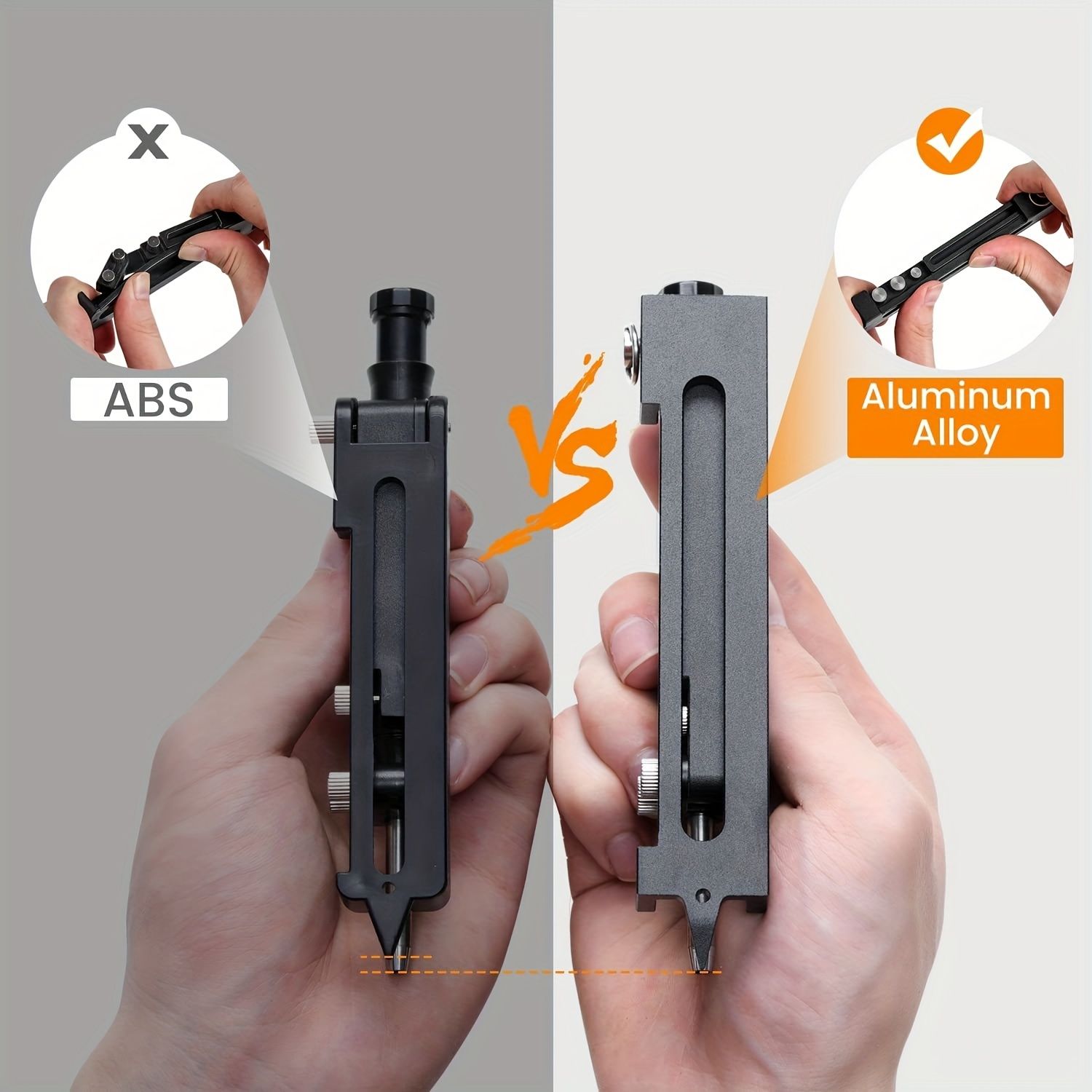 1pc Multi-Functional Scribing Tool, Construction Pencil, Scribe Tool With Deep Hole Pencil, DIY Woodworking Scribe Gauge, Scriber Line Maker Measuring Tool