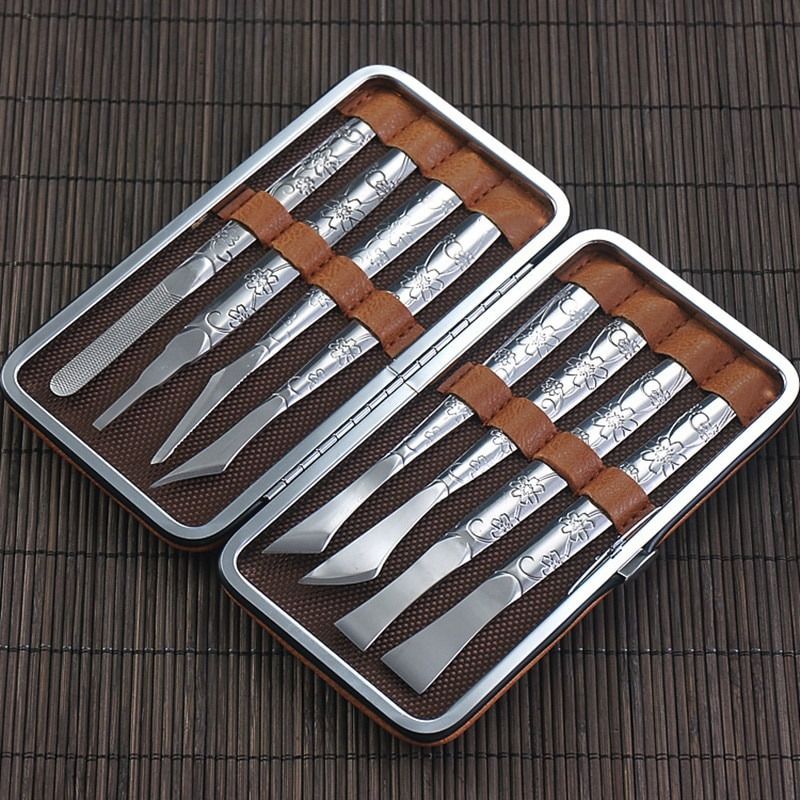 1Set Leather Craft Skiving Sharp Handle Knife Leather craft Handwork DIY Tool