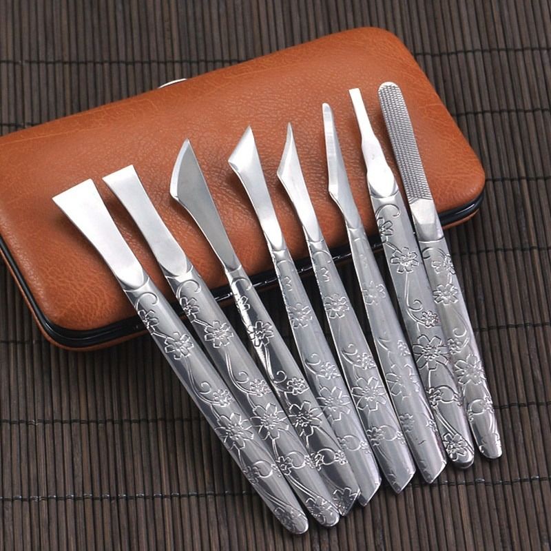 1Set Leather Craft Skiving Sharp Handle Knife Leather craft Handwork DIY Tool