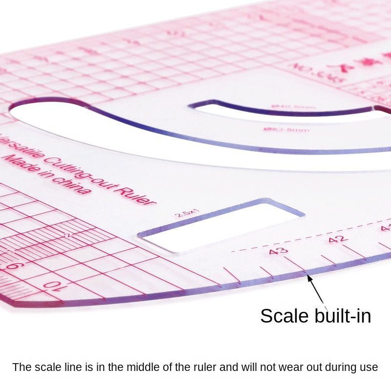 DIY Sewing Ruler Tailor Set French Curve Ruler Accessories, 4-10 Style Plastic Dress Curve Rulers for Sewing Pattern Design