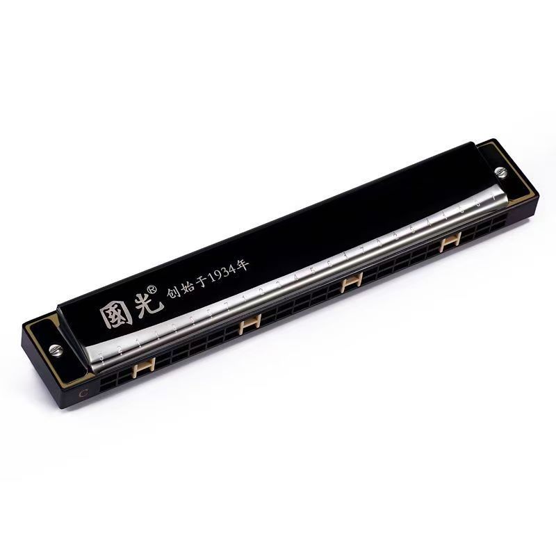 24-Hole C Key Double Tone Harmonica for Beginners - Premium Student & Kids Musical Instrument, Ideal for Classroom & Home Learning, Durable & Easy-Play Starter Wind Organ 24-Hole C Key Double Tone Har